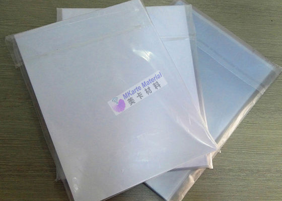 A4 Boyut 0.15mm Mürekkep Atış Baskı Pvc Sayfa Beyaz Banka Kart Üretim Malzemeleri