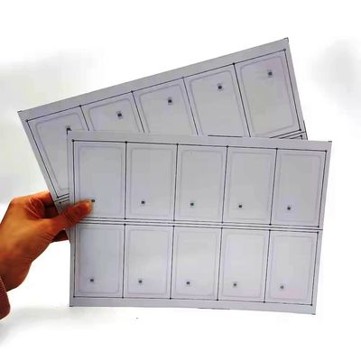 IC Fudad F08 Chip PVC RFID Akıllı Kartlar RFID Kartları Üretimi İçin Yapılandırma / Prelam Yaprakları