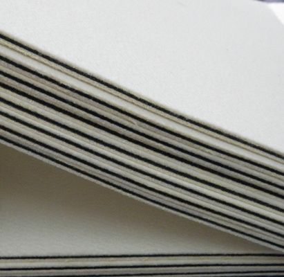 3mm Kalınlığı Siyah Yün Felt Laminasyon Yastık Yastığı MRP-2 PVC Kart Pres Laminatörü İçin