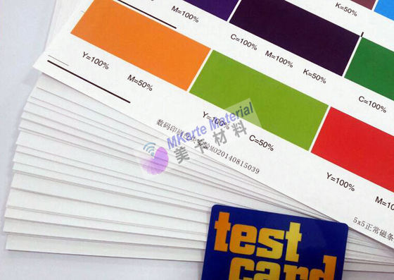 1.45±0.05g/Cm3 yoğunluk HP Indigo Tek taraflı Dijital Baskı Plastik Kart Çözümleri İçin PVC Yaprak