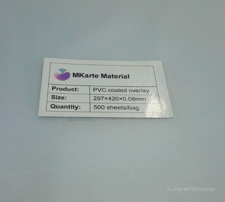 0.04-0.1mm Kalınlığı A3 veya Özellik PVC Kaplama Dökümü MCO-W Yüksek Sıkıntı Noktası Ve Çekim Gücü