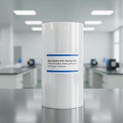 Kart laminasyonu için 0.04-0.10mm kalınlığında yavaş düşme ofset baskılanabilir PVC üstlük filmi