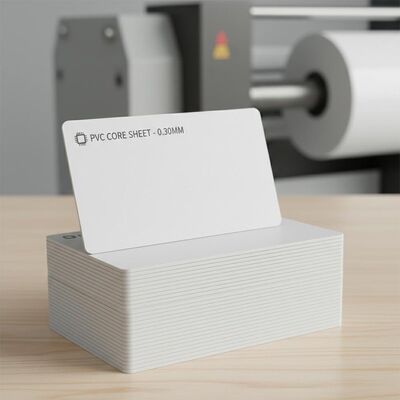 0.30mm Kalınlığı Bank Kartı Üretimi için Offset Baskılanabilir PVC Çekirdek Sayfası