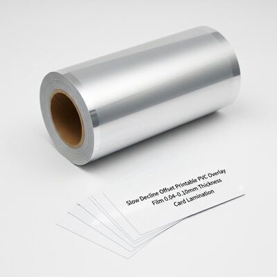 Kart laminasyonu için 0.04-0.10mm kalınlığında yavaş düşme ofset baskılanabilir PVC üstlük filmi