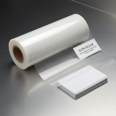 Kart laminasyonu için 0.04-0.10mm kalınlığında yavaş düşme ofset baskılanabilir PVC üstlük filmi