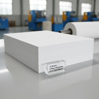 0.30mm Kalınlığı Bank Kartı Üretimi için Offset Baskılanabilir PVC Çekirdek Sayfası