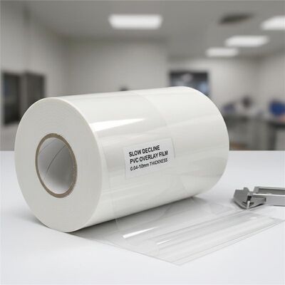 Kart laminasyonu için 0.04-0.10mm kalınlığında yavaş düşme ofset baskılanabilir PVC üstlük filmi