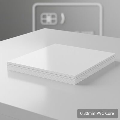 0.30mm Kalınlığı Bank Kartı Üretimi için Offset Baskılanabilir PVC Çekirdek Sayfası