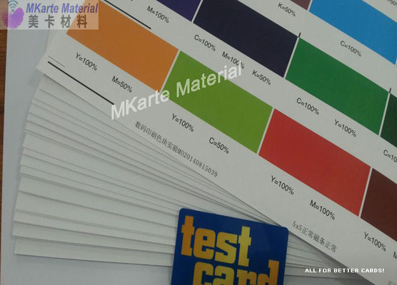 Kart üretimi için dijital baskı pvc levha HP Indigo tek taraflı MDP-HP-SS-W