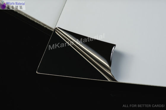 0.6mm / 0.8mm Kalınlık PVC Kart Malzemesi PVC kart laminasyonu için kullanılan Ultra Parlak Paslanmaz Çelik Plakalar