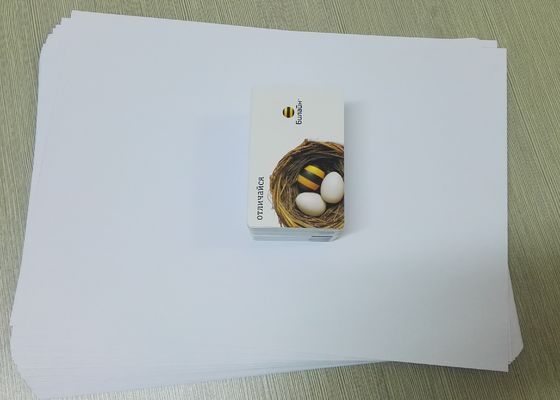 Tek Taraflı Yazdırılabilir Pvc Çekirdek Sayfası Ortak Beyaz / Akşam Yemeği Beyaz Renk