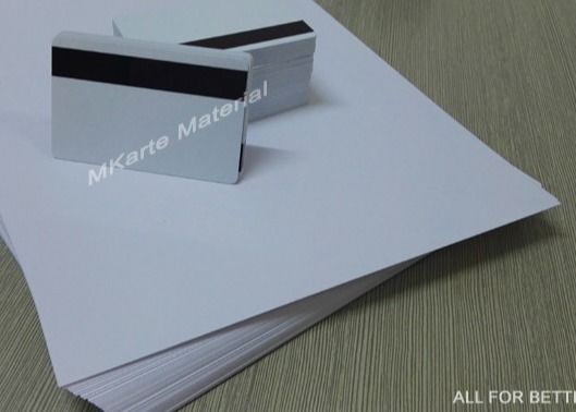 Çift Taraflı Dijital Baskı PVC Levhalar Ortak Beyaz / Akşam Yemeği Beyaz Renkli Akıllı Kart Malzemesi