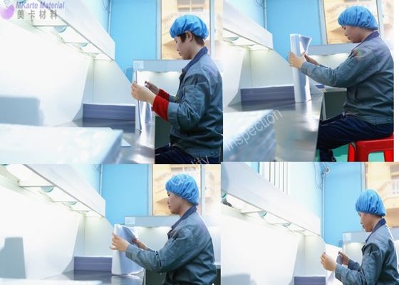 0.04-0.10 mm kalınlığında Offset Baskı Yapılabilir Yaprak Laminasyonu için Yavaş Düşme PVC Üzerine Film