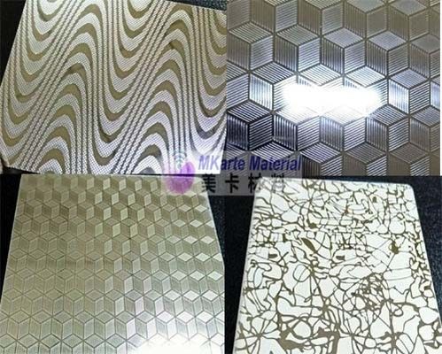 Plastik Kart Laminasyon Kullanımı İçin Kabartmalı Kişiselleştirilmiş Lamine Çelik Levhalar