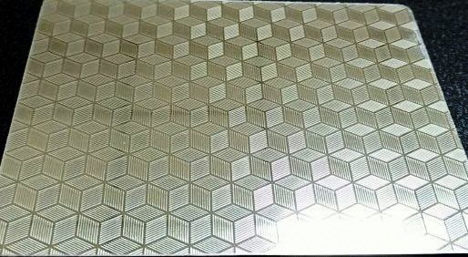 Plastik Kart Laminasyon Kullanımı İçin Kabartmalı Kişiselleştirilmiş Lamine Çelik Levhalar