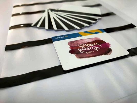 PVC Kart Laminasyon için Siyah Renkli Manyetik Şeritler Kaplı Film Hi-Co Manyetik Şerit