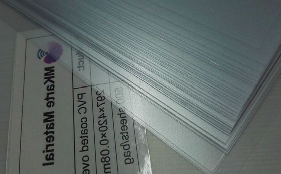 PVC Kart Üretimi İçin Yüksek Yapışma PVC Plastik Malzeme Özel Boyut