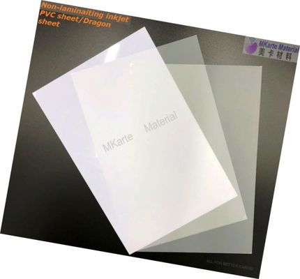 2 Baskı Sayfası Artı 1 Orta Çekirdekli Levha ile Laminasyonsuz 0.58mm Mürekkep Püskürtmeli PVC Levha