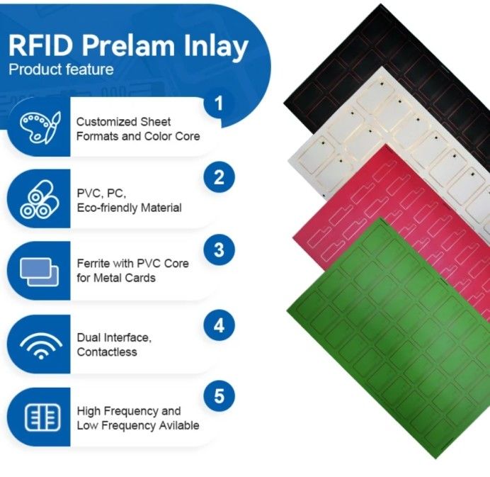 IC Fudad F08 Chip PVC RFID Akıllı Kartlar RFID Kartları Üretimi İçin Yapılandırma / Prelam Yaprakları