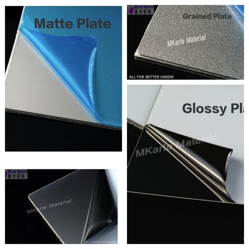 A3 + Büyüklüğü Kart Laminasyon Çelik Plaka Parlak Mat İpek Deseni Plastik Kart Üretimi İçin