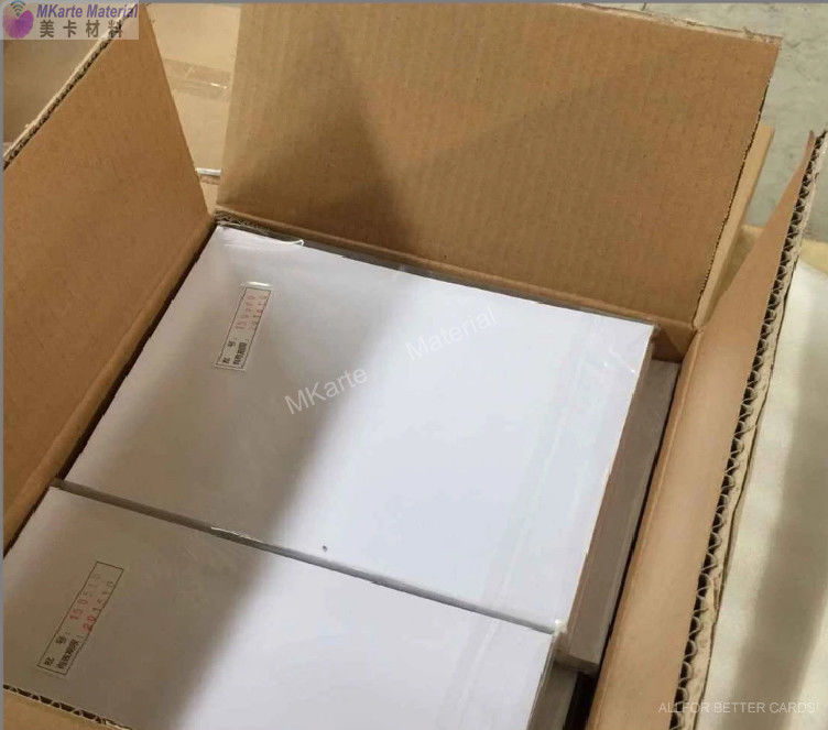 Şeffaf Mürekkep Püskürtmeli Baskı Levhası Beyaz Pvc Çekirdek Levha Şeffaf Mürekkep Püskürtmeli Levha