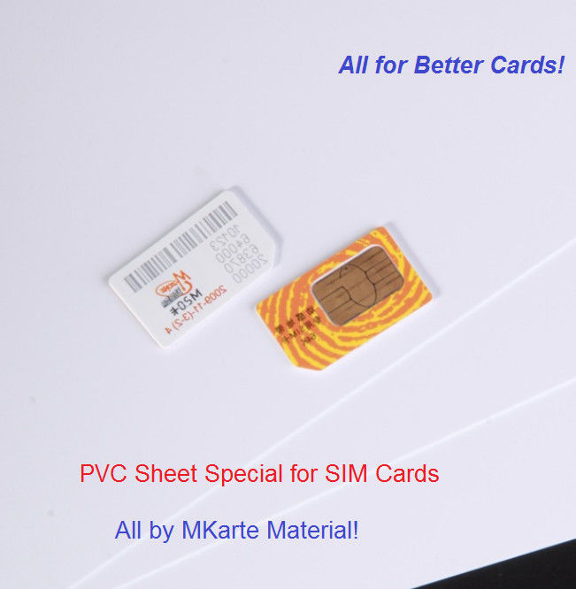 SIM Kart Gövde Üretimi İçin Özel Sac Malzemeler Pvc Plastik Levha